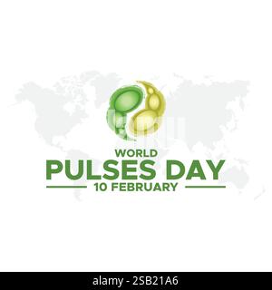 World Pulses Day Vektor, Illustration. World Pulses Day Poster Design, World Pulses Day Banner Design Illustration. Stock Vektor