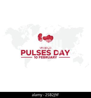 World Pulses Day Vektor, Illustration. World Pulses Day Poster Design, World Pulses Day Banner Design Illustration. Stock Vektor