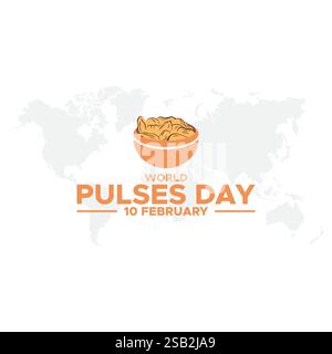 World Pulses Day Vektor, Illustration. World Pulses Day Poster Design, World Pulses Day Banner Design Illustration. Stock Vektor