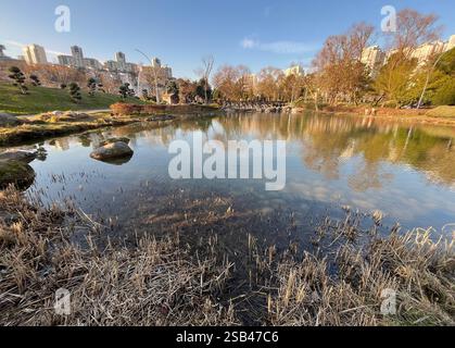 Künstlicher Blick auf den See in Istanbul, Türkei. Stockfoto