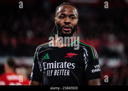 Girona, Espagne. Januar 2025. Raheem STERLING von Arsenal während des Fußballspiels der UEFA Champions League, League Phase MD8 zwischen Girona FC und Arsenal FC am 29. Januar 2025 in Estadi Montilivi in Girona, Spanien - Foto Matthieu Mirville (Joma Garcia)/DPPI Credit: DPPI Media/Alamy Live News Stockfoto