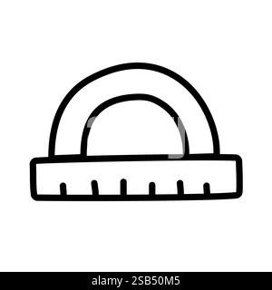 Winkelmesser Symbol oder Logo isoliertes Zeichen Symbol Vektor Illustration - hochwertige schwarze Stil Vektor Symbole . Vektorabbildung Stock Vektor