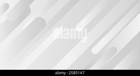 Weißer AbstA weißer abstrakter Hintergrund mit einer Vielzahl von Kreisen und Linien in verschiedenen Größen und Ausrichtungen. Die Kreise reichen von klein bis la Stock Vektor