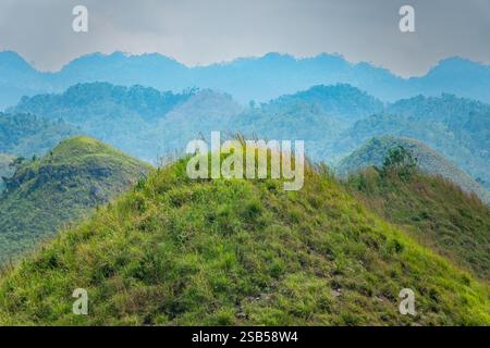 Chocolate Hills Bohol, Central Visayas, Philippinen, Südostasien Stockfoto