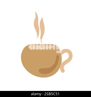 Kaffeetasse Logo Vektor Design . Vektorabbildung Stock Vektor
