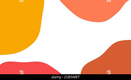 Lebendige abstrakte Formen auf weißem Hintergrund inspirieren zur Kreativität Stock Vektor