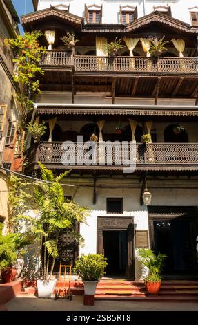 Afrika Tansania, Sansibar, Stonetown, Altstadt, Tharia Street, Emerson Spice Hotel, historische Fassade Stockfoto