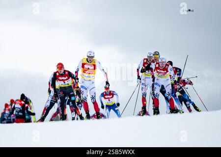 RIIBER Jarl Magnus (Norwegen), OFTEBRO Jens Luraas (Norwegen) beim 10 km Langlauf, AUT, FIS Nordische Kombination Weltcup, Seefeld Triple, Massenstart, Herren, Saison 2024/2025, 31.01.2025 Foto: Eibner-Pressefoto/Michael Memmler Stockfoto