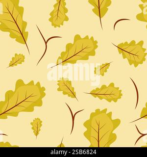 Hallo Herbst. Hintergrund, Jahreszeit, Herbst, Vektor, Illustration, Muster Stock Vektor