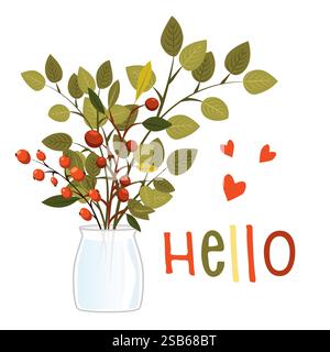 Sommerstrauß für dich, Vektor-Illustration Blume Stock Vektor