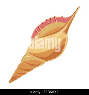 Muschelvektor Illustration Logo Symbol Clipart Vektor, Hochzeit, Strand, Stock Vektor