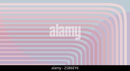 Ein lebendiger abstrakter Hintergrund mit sich kreuzenden rosa und blauen Linien schafft eine dynamische und moderne visuelle Komposition. Die Linien erzeugen ein Gefühl von Stock Vektor