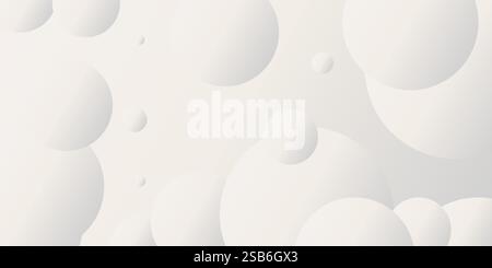 Abstrakter weißer Hintergrund. Abstraktes Design mit minimalem geometrischem weißem Licht im Hintergrund. Vektorabbildung Stock Vektor