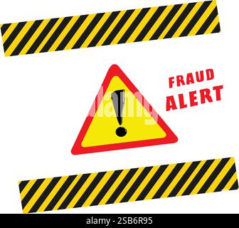 Warnung Wegen Betrugsbetrug Stock Vektor