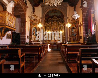 Igreja de Nossa Senhora do Monte, eine Kirche in der Pfarrei unserer Lieben Frau vom Berg bei Funchal, Madeira, Portugal Stockfoto