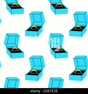 Blauer Hintergrund für Ringfelder. Stock Vektor