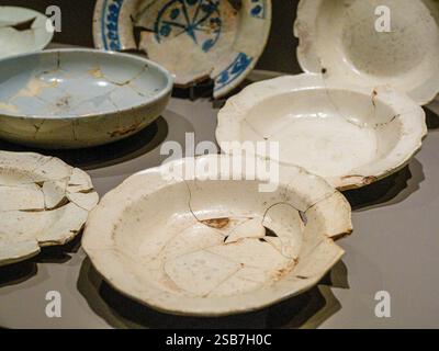 Antike Keramik, Arkeologi Museoa, Aqueologico Museum, Bilbao, Bizkaia, Baskenland, Spanien. Stockfoto