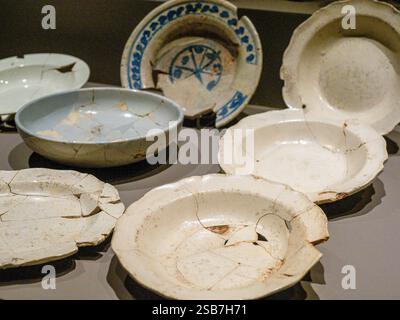 Antike Keramik, Arkeologi Museoa, Aqueologico Museum, Bilbao, Bizkaia, Baskenland, Spanien. Stockfoto