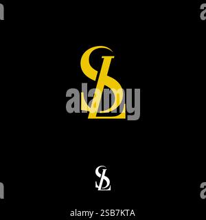 Kreatives goldenes elegantes Logo Tepmlate , kreatives neues, ursprüngliches Letzteres S-Logo-Design mit Monogramm-Letzteres-Logo und goldener Farbe Stock Vektor