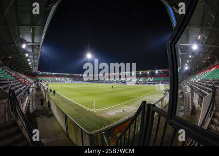 Nijmegen, Niederlande. Februar 2025. NIJMEGEN, 01-02-2025, Goffert Stadium, Fußball, niederländische eredivisie, Saison 2024/2025, Innenansicht Goffert Stadium vor dem Spiel NEC - PSV. Beschreibung: Pro Shots/Alamy Live News Stockfoto