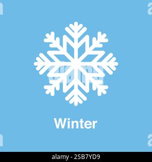 Winter- und Frostsymbol-Konzept Stock Vektor