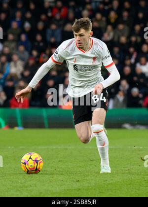 Bournemouth, Großbritannien. Februar 2025. Bournemouth Bournemouth, England, 1. Februar 2025: Liverpool Conor Bradley während des Premier League-Fußballspiels zwischen Bournemouth und Liverpool im Vitality Stadium in Bournemouth, England. (David Horton/SPP) (David Horton/SPP) Credit: SPP Sport Press Photo. /Alamy Live News Stockfoto
