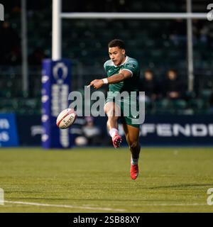 LONDON, VEREINIGTES KÖNIGREICH. Februar 25. Während des Premiership Rugby Cup Saracens Men vs Ealing Trailfinders im StoneX Stadium am Samstag, den 1. Februar 2025. LONDON ENGLAND. Quelle: Taka G Wu/Alamy Live News Stockfoto