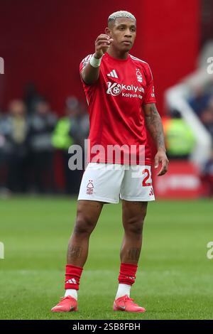 Nottingham, Großbritannien. Februar 2025. Nottingham Forest Mittelfeldspieler Danilo (28) während des Spiels Nottingham Forest FC gegen Brighton & Hove Albion FC English Premier League im City Ground, Nottingham, England, Vereinigtes Königreich am 1. Februar 2025 Credit: Lee Keuneke/Every Second Media Credit: Every Second Media/Alamy Live News Stockfoto