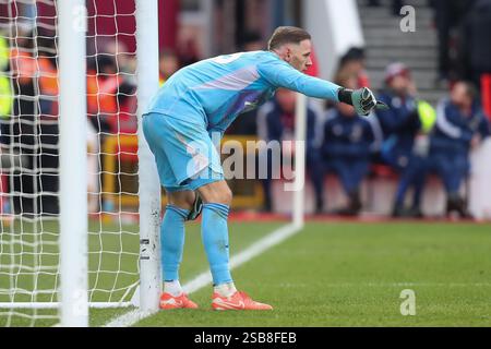 Nottingham, Großbritannien. Februar 2025. Nottingham Forest Torhüter Matz Sels (26) während des Spiels Nottingham Forest FC gegen Brighton & Hove Albion FC English Premier League im City Ground, Nottingham, England, Vereinigtes Königreich am 1. Februar 2025 Credit: Lee Keuneke/Every Second Media Credit: Every Second Media/Alamy Live News Stockfoto