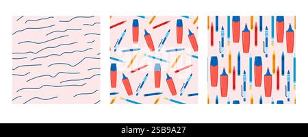 Farbenfroher, nahtloser Vektormuster Stock Vektor