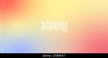 Farbenfrohe Farbverläufe in Gelb-, Rosa- und Blautönen in einem weichen abstrakten Design Stock Vektor