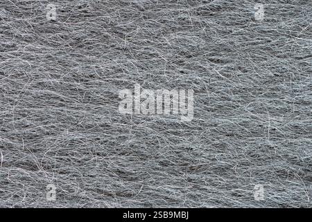 Nahaufnahme von Glasreinigungsschwamm Metallfasern des Ofens Stockfoto