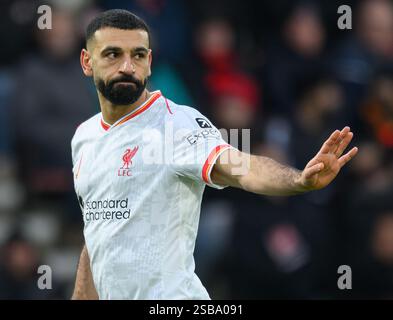 Bournemouth, Großbritannien. Februar 2025. AFC Bournemouth gegen Liverpool - Premier League - Vitality Stadium. Liverpool's Mo Salah in Aktion. Bildnachweis: Mark Pain / Alamy Live News Stockfoto