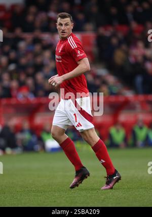 Nottingham, Großbritannien. Februar 2025. Chris Wood (NF) im Nottingham Forest gegen Brighton & Hove Albion, EPL Match, at the City Ground, Nottingham, Notts. Quelle: Paul Marriott/Alamy Live News Stockfoto