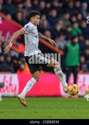 Bournemouth, Großbritannien. Februar 2025. Bournemouth Bournemouth, England, 1. Februar 2025: Luis Diaz von Liverpool während des Premier League-Fußballspiels zwischen Bournemouth und Liverpool im Vitality Stadium in Bournemouth, England. (David Horton/SPP) (David Horton/SPP) Credit: SPP Sport Press Photo. /Alamy Live News Stockfoto