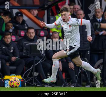 Bournemouth, Großbritannien. Februar 2025. Bournemouth Bournemouth, England, 1. Februar 2025: Liverpool Conor Bradley während des Premier League-Fußballspiels zwischen Bournemouth und Liverpool im Vitality Stadium in Bournemouth, England. (David Horton/SPP) (David Horton/SPP) Credit: SPP Sport Press Photo. /Alamy Live News Stockfoto