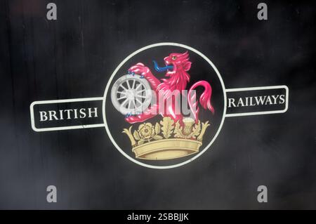 British Railways schwarze Lackierung auf der ehemaligen Dampflokomotive 61264 der Baureihe B1. Stockfoto