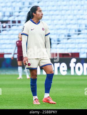 Birmingham, Großbritannien. Februar 2025. #7, Mayra Ramirez aus Chelsea während des Women's Super League Spiels zwischen Aston Villa Women und Chelsea Women im Villa Park, Birmingham, England am 2. Februar 2025. Foto von Stuart Leggett. Nur redaktionelle Verwendung, Lizenz für kommerzielle Nutzung erforderlich. Keine Verwendung bei Wetten, Spielen oder Publikationen eines einzelnen Clubs/einer Liga/eines Spielers. Quelle: UK Sports Pics Ltd/Alamy Live News Stockfoto