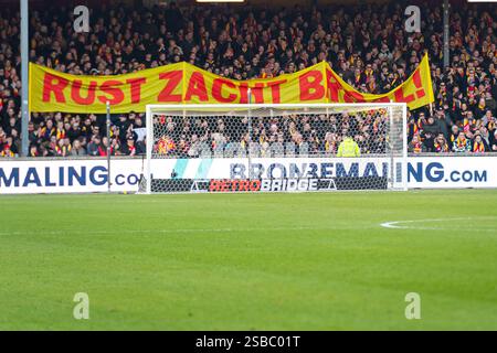 Deventer, Niederlande. Februar 2025. DEVENTER, Stadion Adelaarshorst, 02.02.2025, Saison 2024/2025, Dutch Eredivisie Football während des Spiels Go Ahead Eagles - Twente Herald Zieleman 52 Minuten Credit: Pro Shots/Alamy Live News Stockfoto