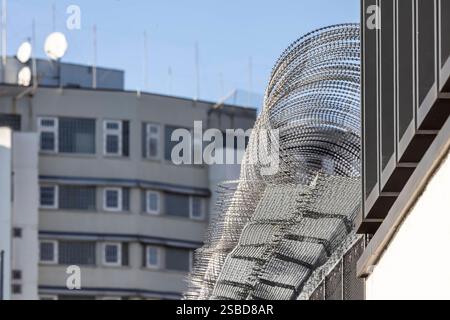 Justizvollzugsanstalt Stammheim, JVA. Außenansicht. // 02.02.2025: Stuttgart, Baden-Württemberg, Deutschland, Europa *** Stammheim Gefängnis, JVA Außenansicht 02 02 2025 Stuttgart, Baden Württemberg, Deutschland, Europa Stockfoto