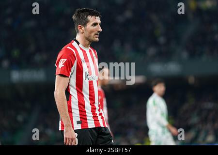 Dani Vivian (Athletic Club) während des LaLiga-Spiels zwischen Real Betis und Athletic Club am 2. Februar 2025 in Benito Villamarin in Sevilla Stockfoto