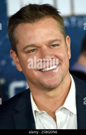Matt Damon nahm am 11. Juni 2019 in New York City an der Weltpremiere von „Men in Black: International“ am AMC Lowes Lincoln Square Teil Stockfoto