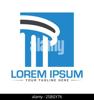 Law Logo Design, Unique and Professional Law Logo Design Stock Vektor