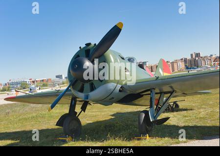 Polikarpov I-16 Mosca / rata Fundacion Infante de Orleans Stockfoto
