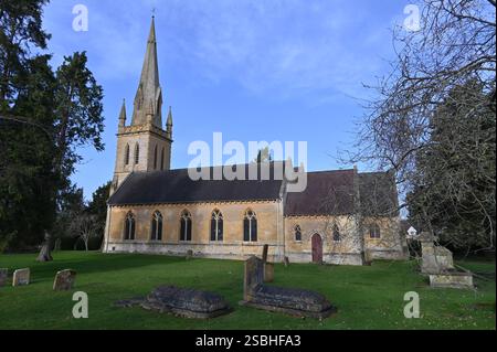 St David's Church, die Pfarrkirche in Cotswold, Moreton im Marsh Stockfoto
