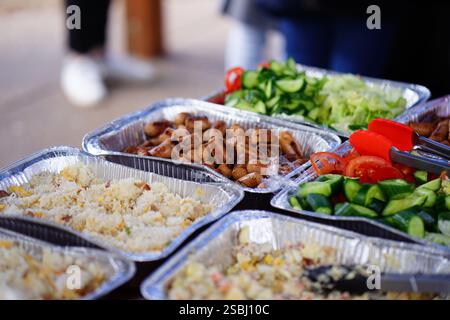 Camping Essen in Adelaide, Südaustralien Stockfoto