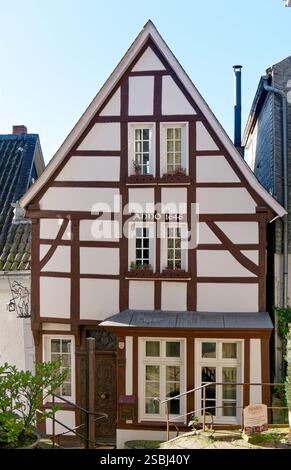 Fachwerkhaus in Essen-Kettwig, 1646 erbaut Stockfoto