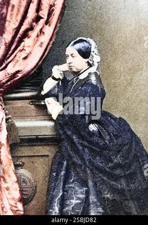 Victoria (* 24. Mai 1819 bis 22. Januar 1901) war Königin des Vereinigten Königreichs Großbritannien und Irland. Stockfoto
