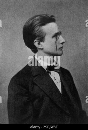 Max Planck (1858–1947) war ein deutscher theoretischer Physiker, dessen Entdeckung von Energiequanten ihm 1918 den Nobelpreis für Physik einbrachte. Foto um 1879. Stockfoto