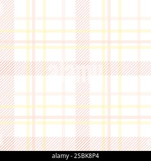 Gingham-Muster. Karomuster mit Schottenkaromuster für Ostermotiv. Nahtlose pastellfarbene vichy-Hintergründe für Tischdecke, Kleid, Rock, Feierkarte Stock Vektor